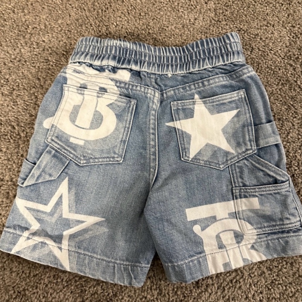 Toddler Denim Burberry top & shorts - Picture 5 of 6
